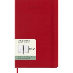 Kalender 18M WeekNote Hard Cover Large Red