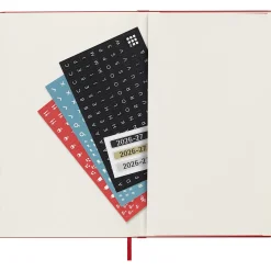Kalender 18M WeekNote Hard Cover Large Red