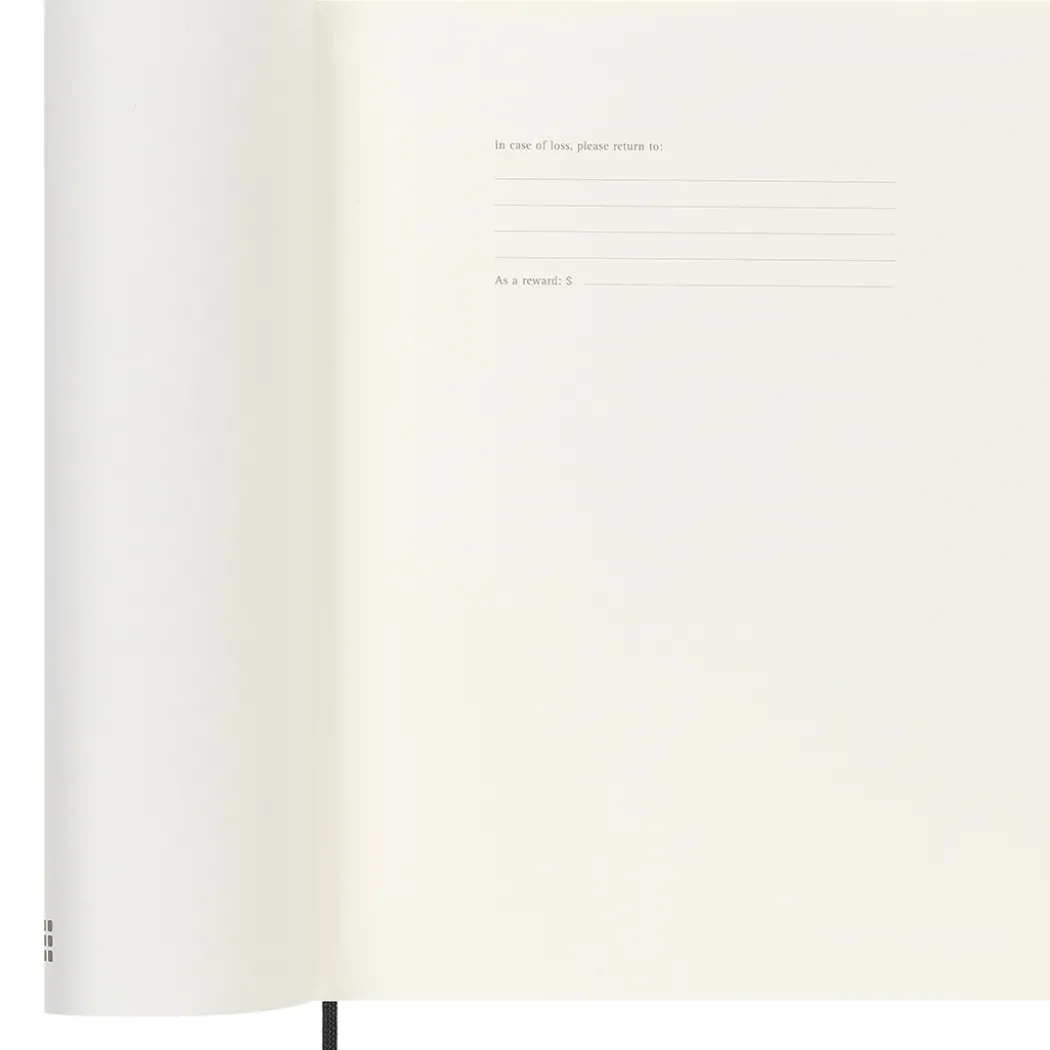Kalender 18M WeekNote Soft Cover XL Black