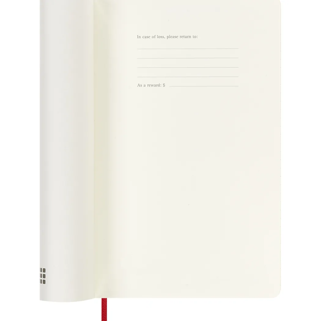 Kalender 18M WeekNote Soft Cover Large Red