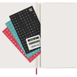 Kalender 18M WeekNote Soft Cover Large Red