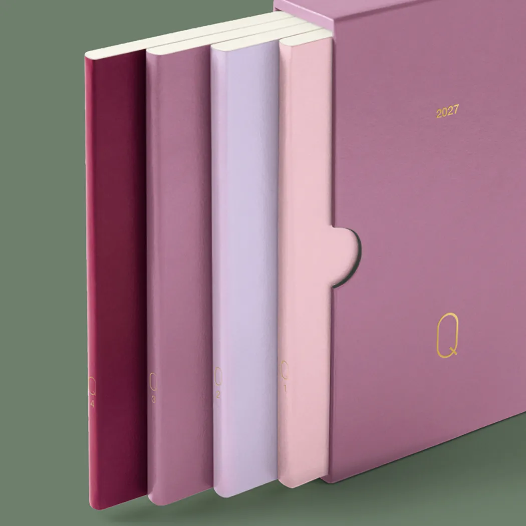 Kalender Quarterly Planner 2027 Shades of Rose
