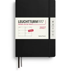 Kalender Weekly Planner 2027 A5 Black