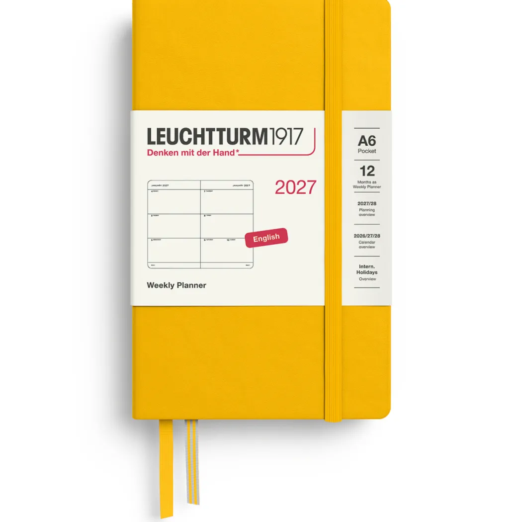 Kalender Weekly Planner 2027 A6 Sunflower