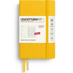 Kalender Weekly Planner & Notebook 2027 A6 Sunflower