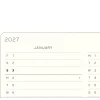 Kalender Weekly Planner & Notebook 2027 A5 Dusty Rose