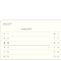 Kalender Weekly Planner & Notebook 2027 A5 Sunflower