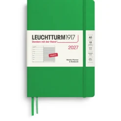 Kalender Weekly Planner & Notebook 2027 A5 Spring Leaf
