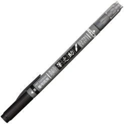 Kalligrafipenna Fudenosuke Twin Svart+Grå