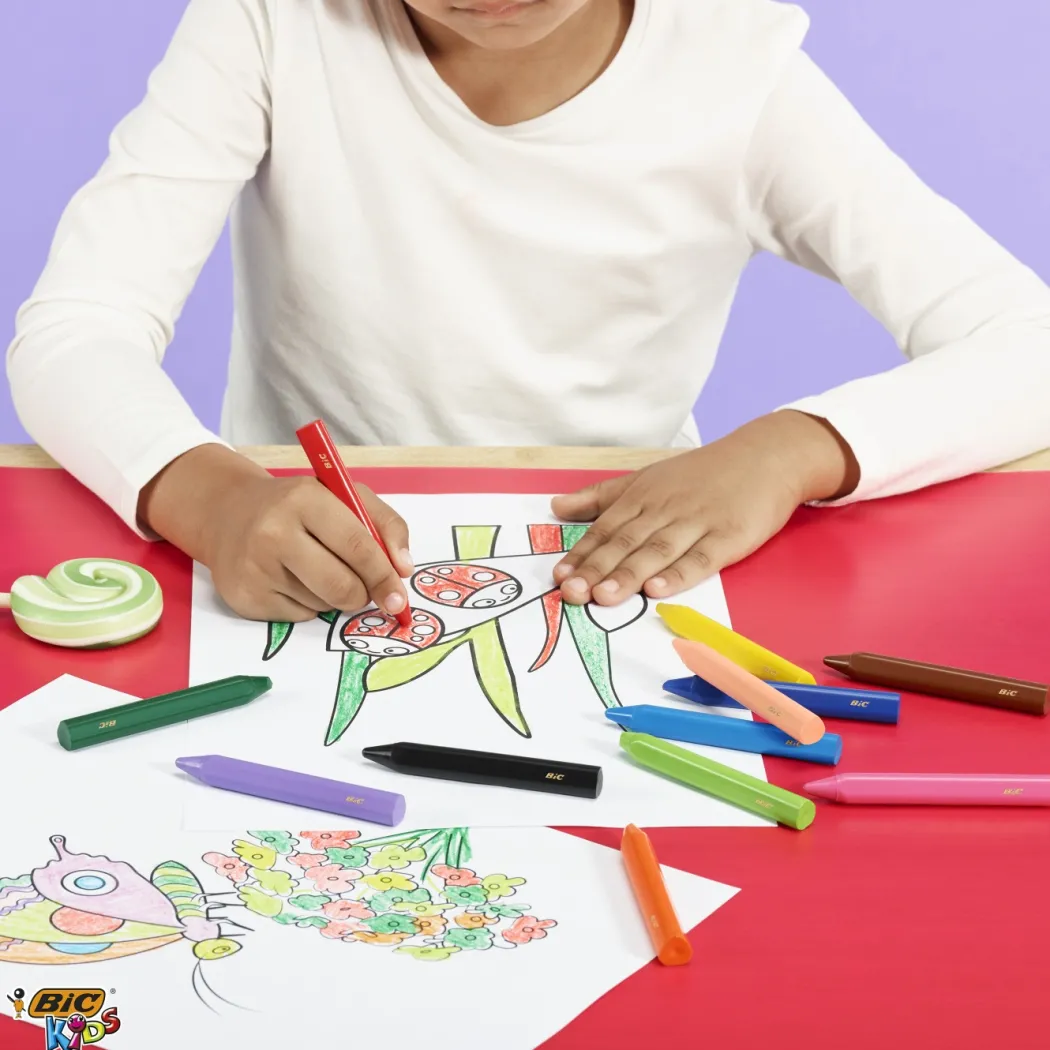 Kids Plastidecor Triangulära Kritor 12-set (3 år+)