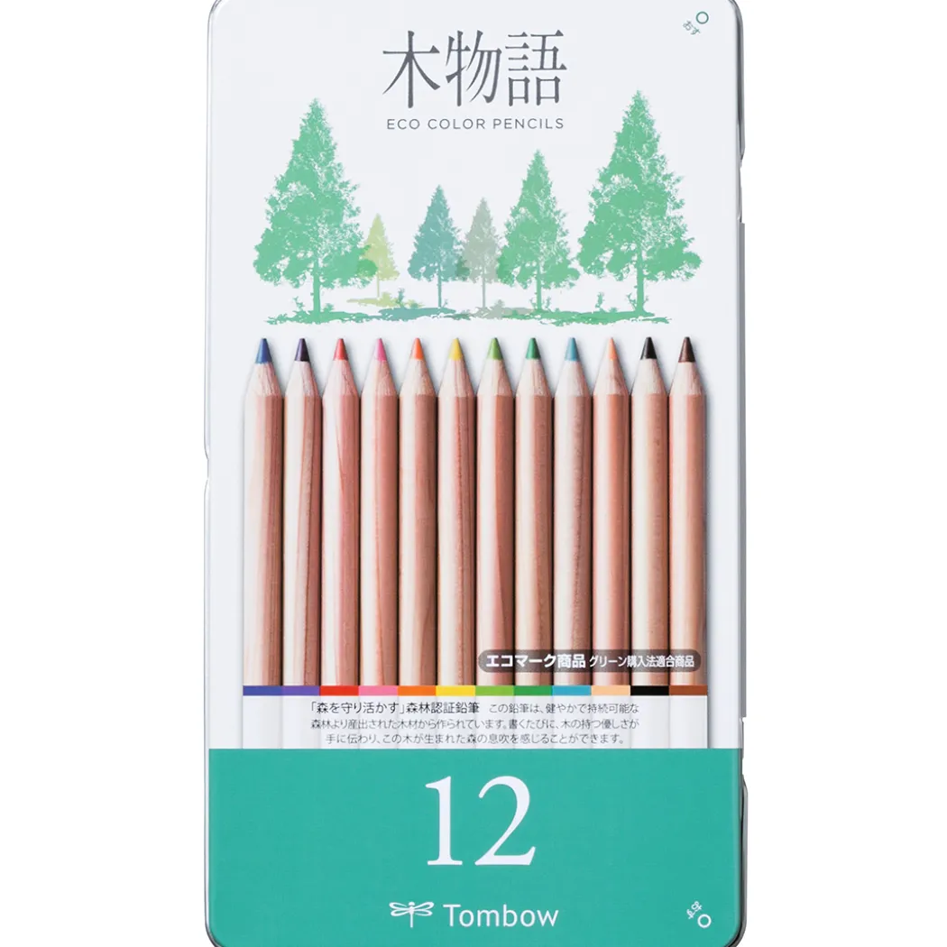 Ki-Monogatari Eco Färgpennor 12-set