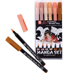 Koi Coloring Brush Pen 6-set