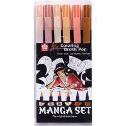 Koi Coloring Brush Pen 6-set