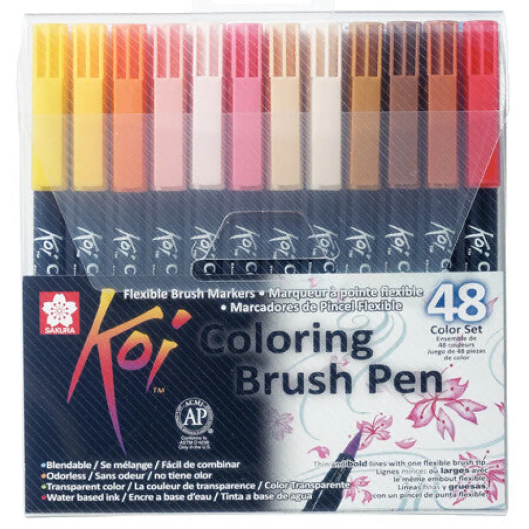 Koi Coloring Brush Pen 48-set