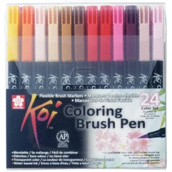 Koi Coloring Brush Pen 24-set