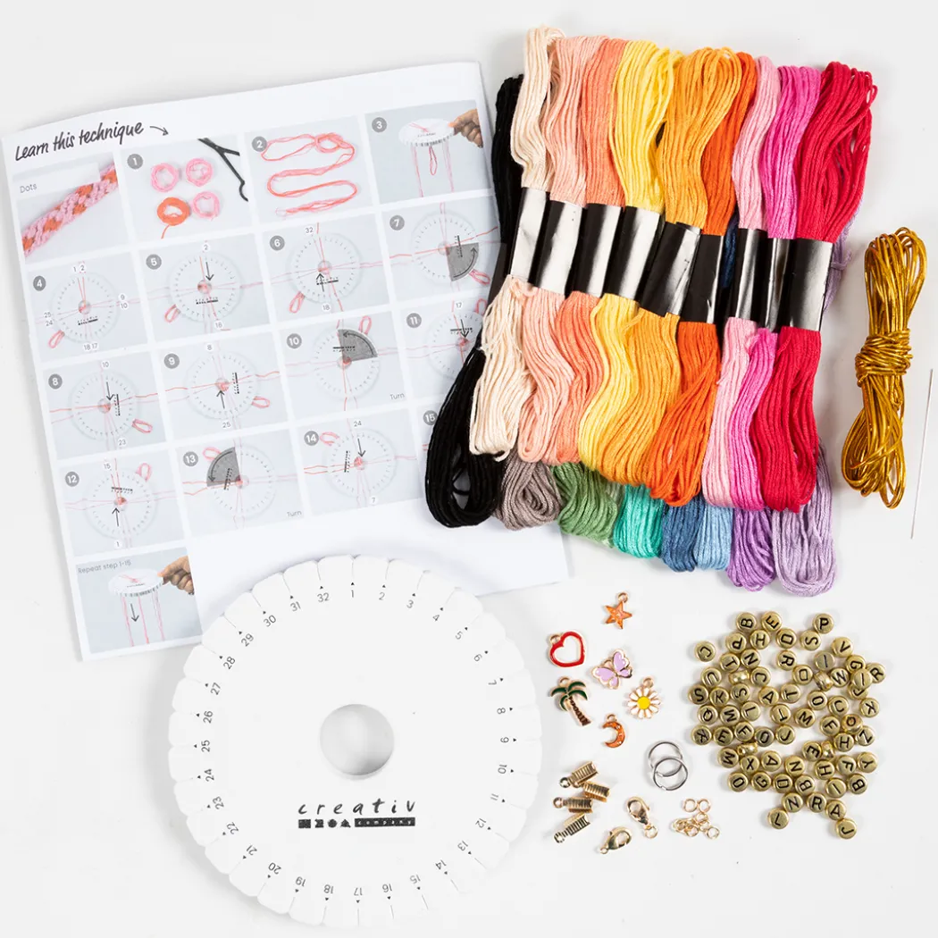 Kumihimo DIY-kit Vänskapsarmband