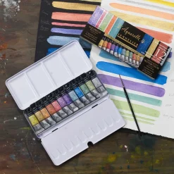 l'Aquarelle Akvarellfärg Iridescent Colours 12x10 ml