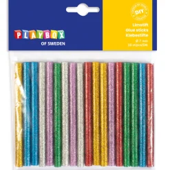 Limstift till limpistol glitter 18 st