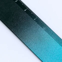 Linjal Aluminium 15 cm Black/Turquoise
