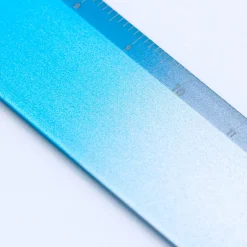 Linjal Aluminium 15 cm Turquoise/Silver