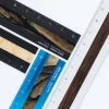 Linjal Aluminium/Trä 15 cm Black/Pale Moon Ebony