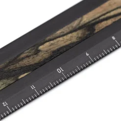 Linjal Aluminium/Trä 15 cm Black/Pale Moon Ebony