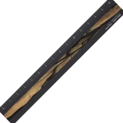 Linjal Aluminium/Trä 15 cm Black/Pale Moon Ebony