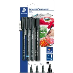 Lumocolor Permanent Markers 4-set