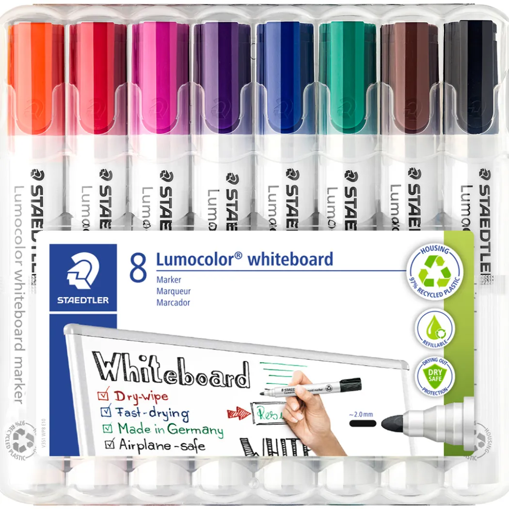 Lumocolor Whiteboard marker 8-pack 2 mm
