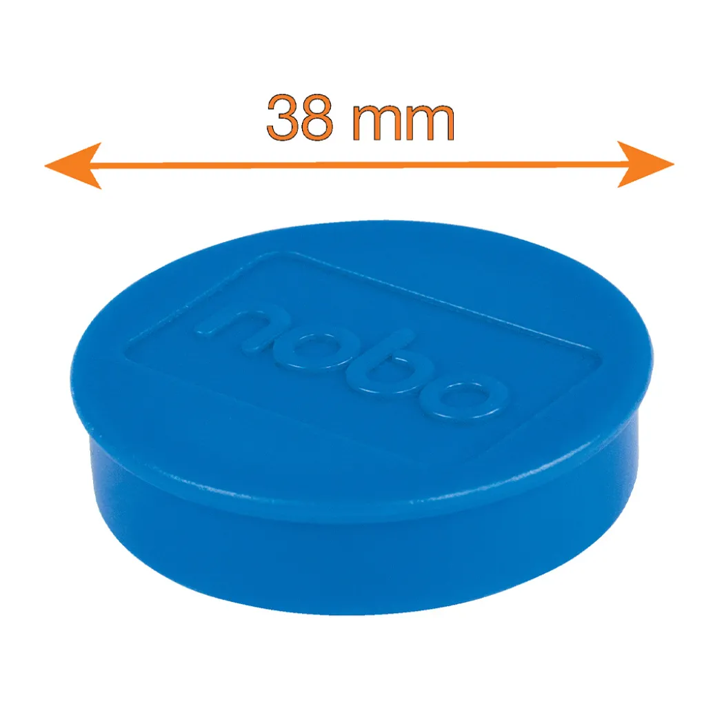 Magneter 38 mm Extra-strong 10-pack Färgmix