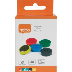 Magneter 38 mm Strong 10-pack Färgmix