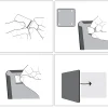 Magnetisk whiteboard Mini 14x36 cm Vit