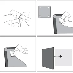 Magnetisk whiteboard Mini 14x36 cm Vit