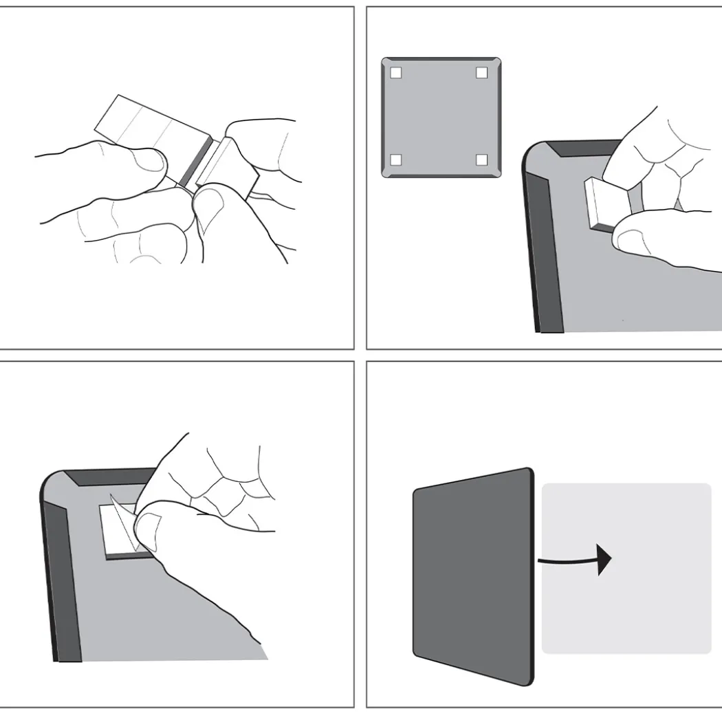 Magnetisk whiteboard Mini 14x36 cm Vit