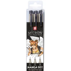 Manga Pigma Micron Black 3-set