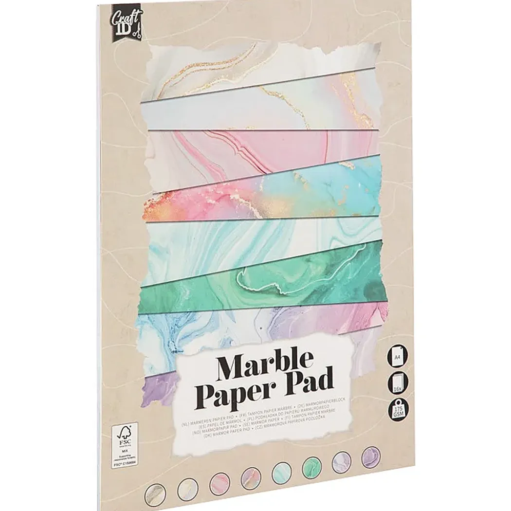 Marble Paper A4 175g 16 ark