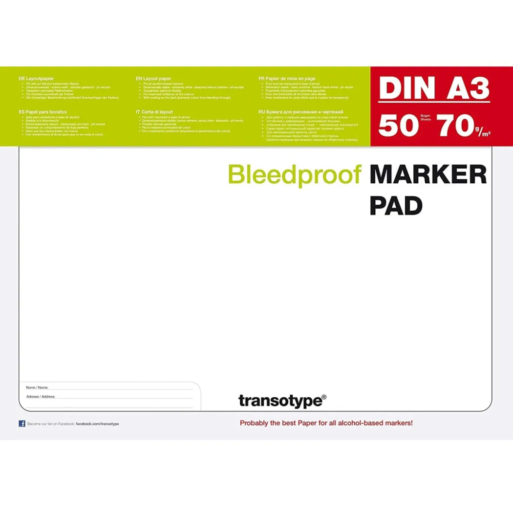 Marker Pad A3-block