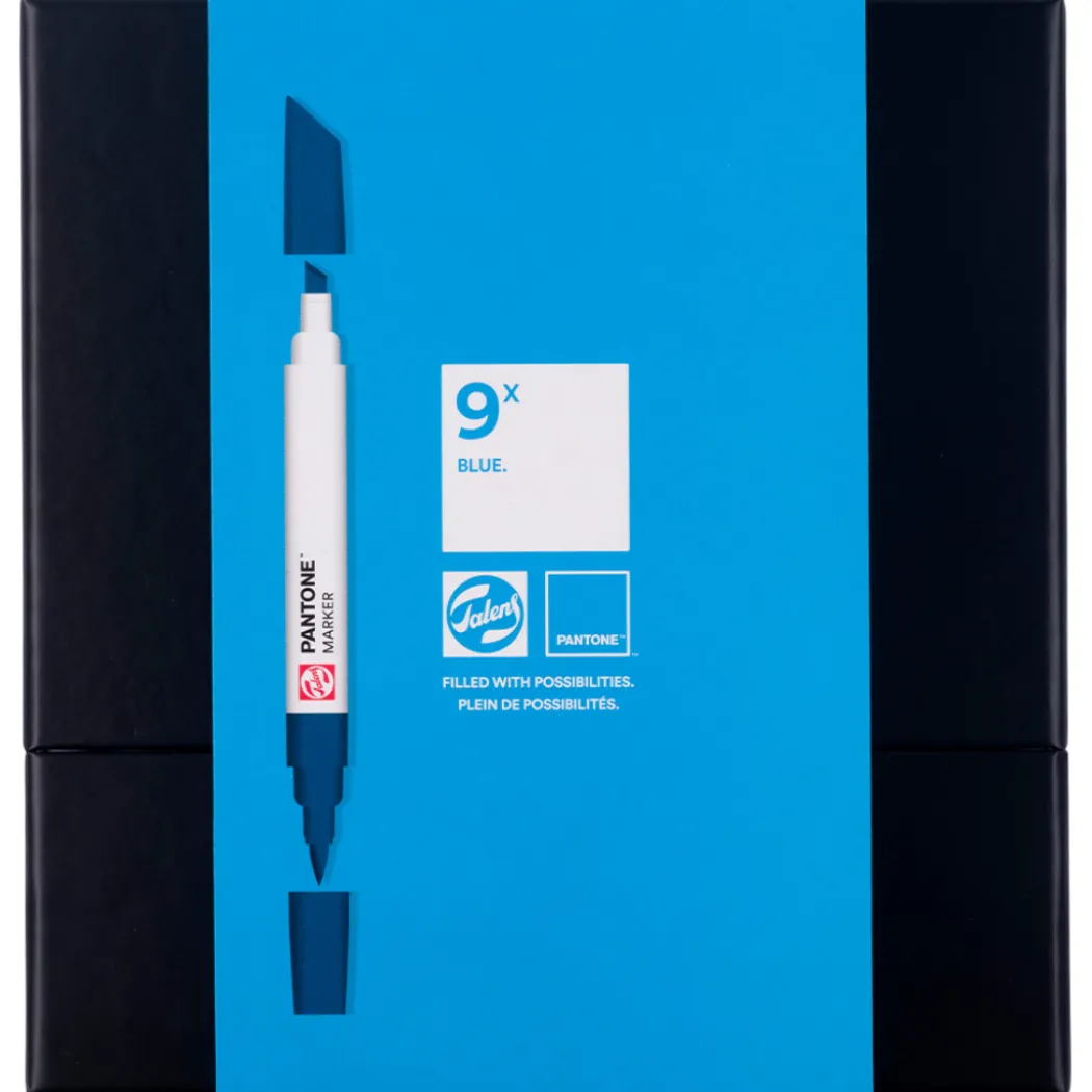 Marker 9-set Blue