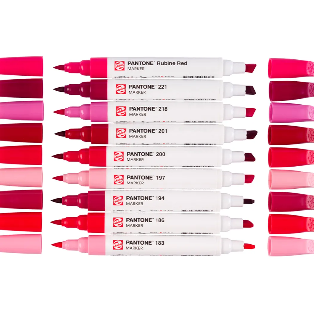 Marker 9-set Cool Red