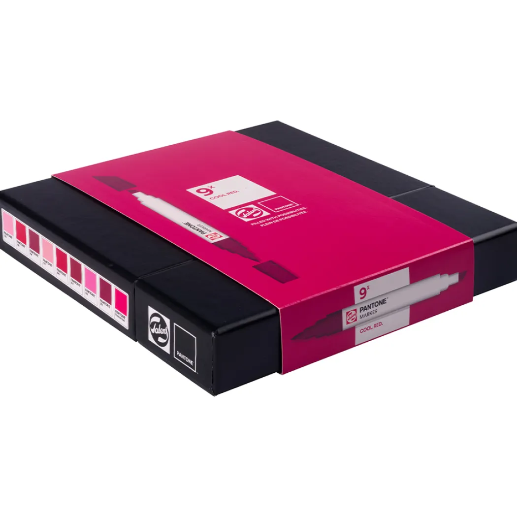 Marker 9-set Cool Red