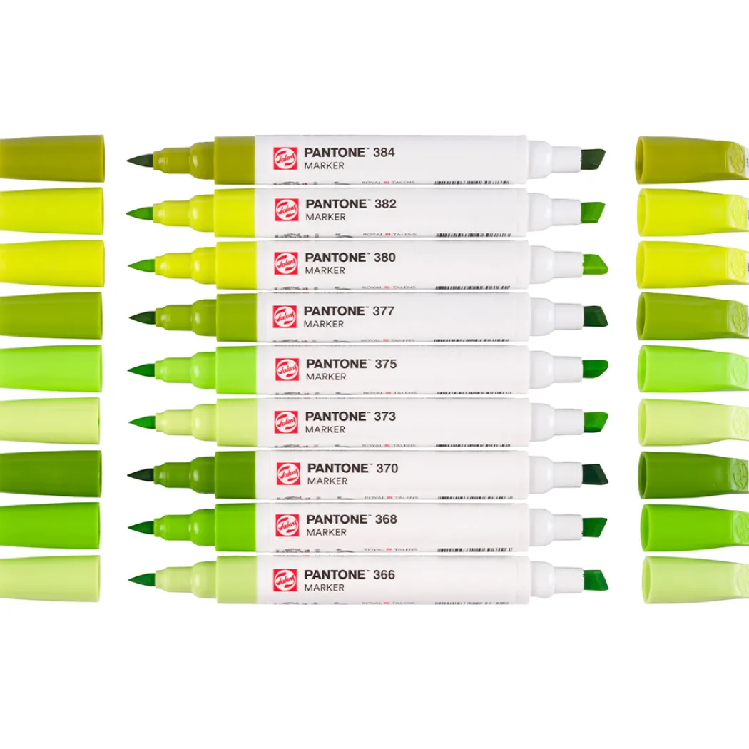Marker 9-set Green Yellow