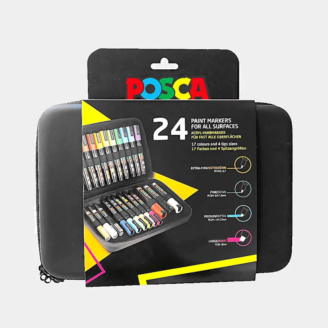 Marker 24-set Rubbercase