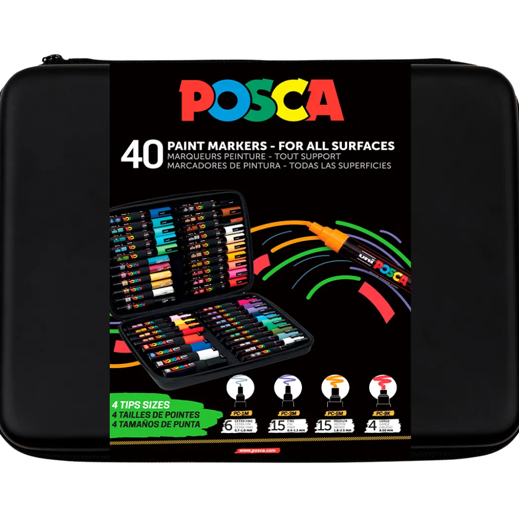 Marker 40-set Rubbercase