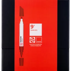 Marker 9-set Warm Red