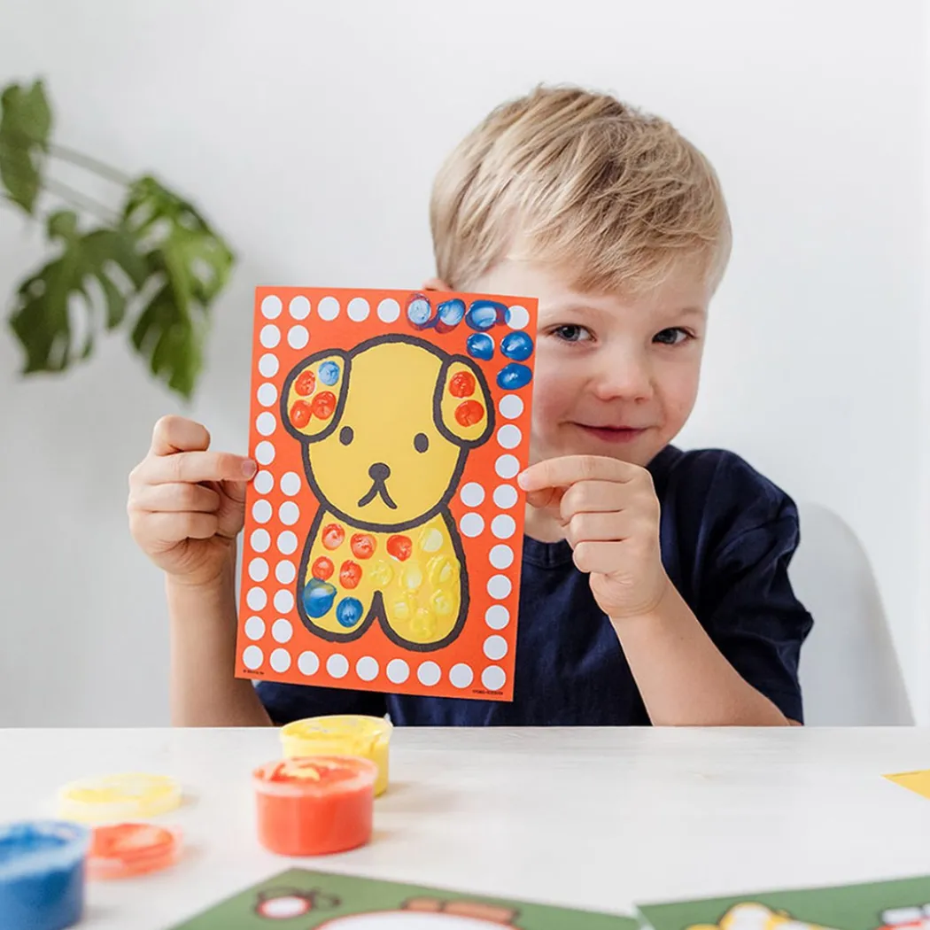 Miffy Fingerfärg 4 färger + 10 bilder