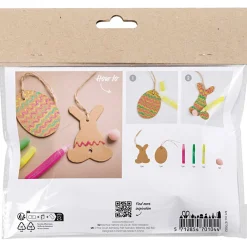 Mini DIY Kit Dekoration Ägg & Kanin