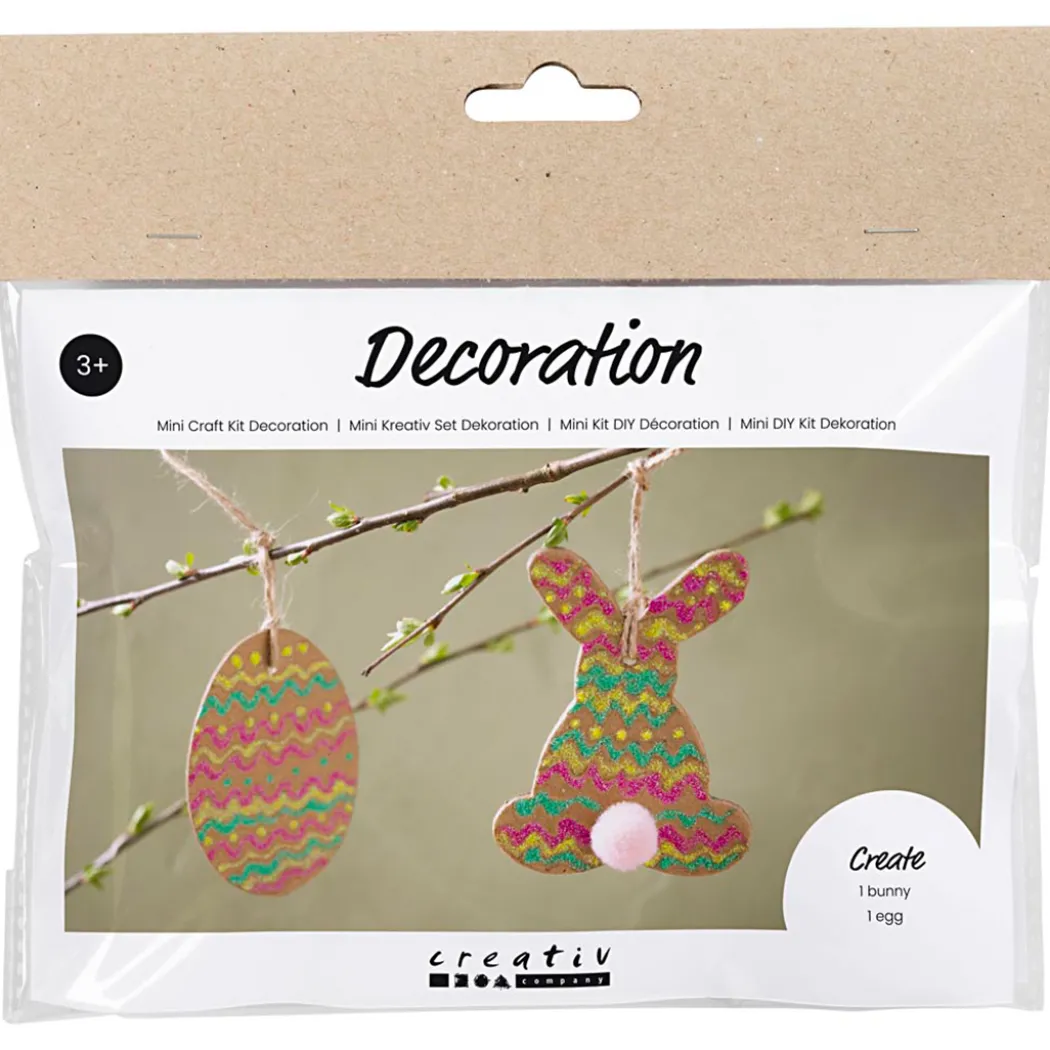 Mini DIY Kit Dekoration Ägg & Kanin