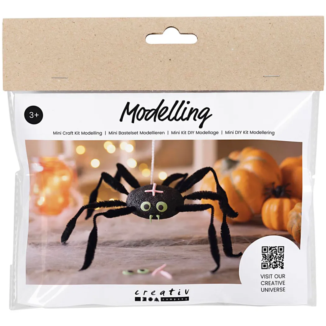 Mini DIY-kit Modellera Spindel (3 år+)