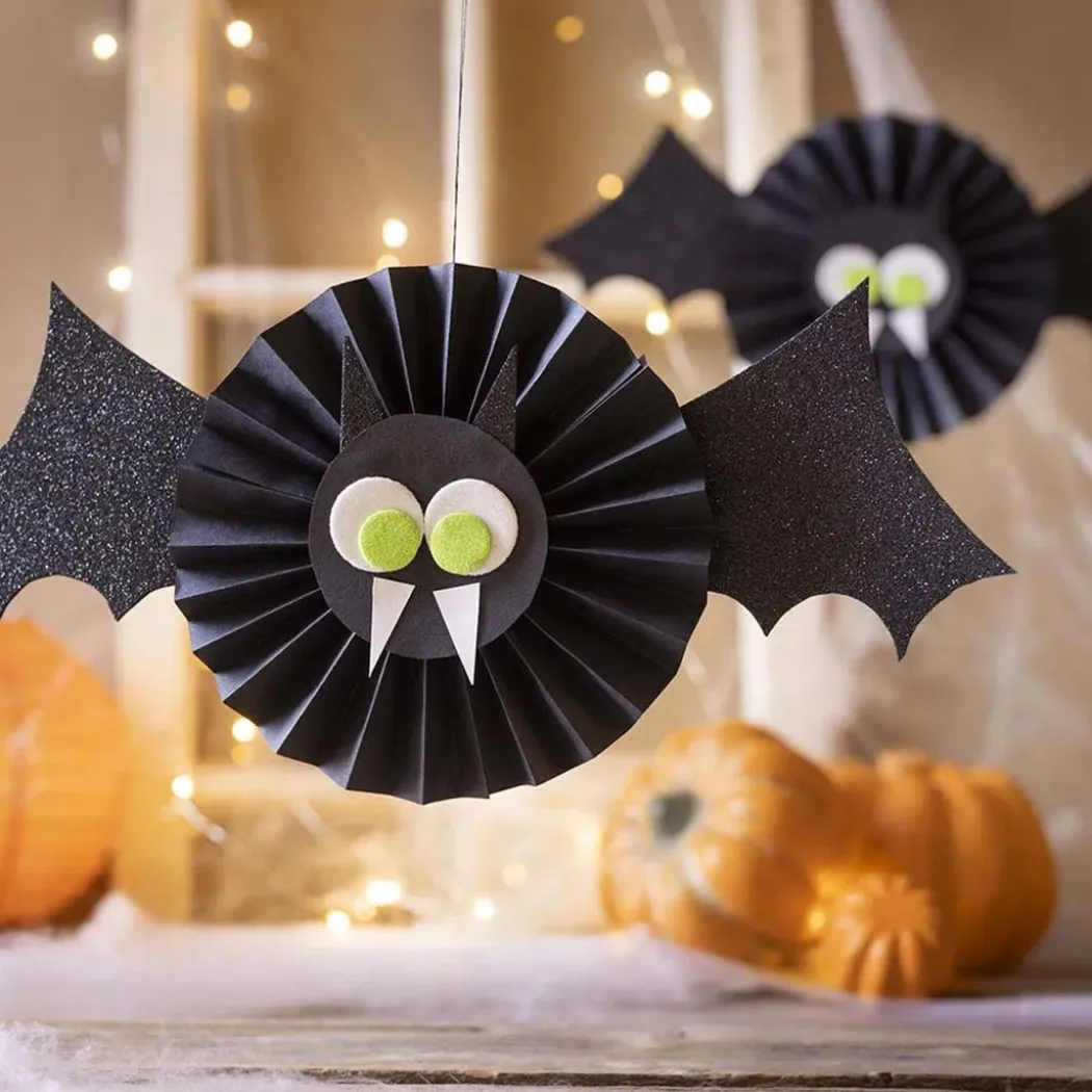 Mini DIY-kit Pappersdekoration Fladdermöss (5 år+)