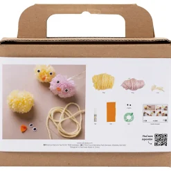 Mini DIY-kit Pompom Kycklingar
